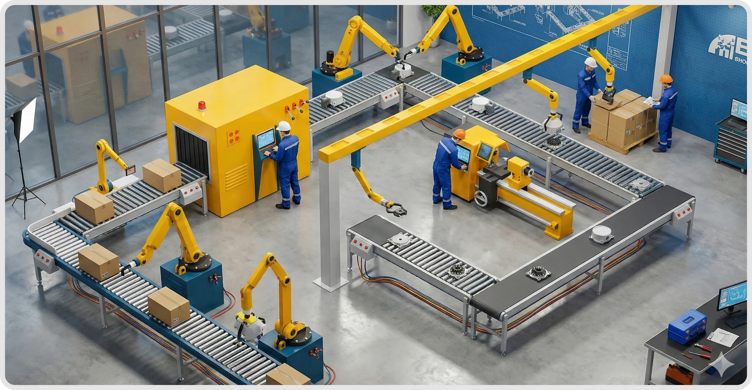 LEAN manufacturing methodology on a production floor